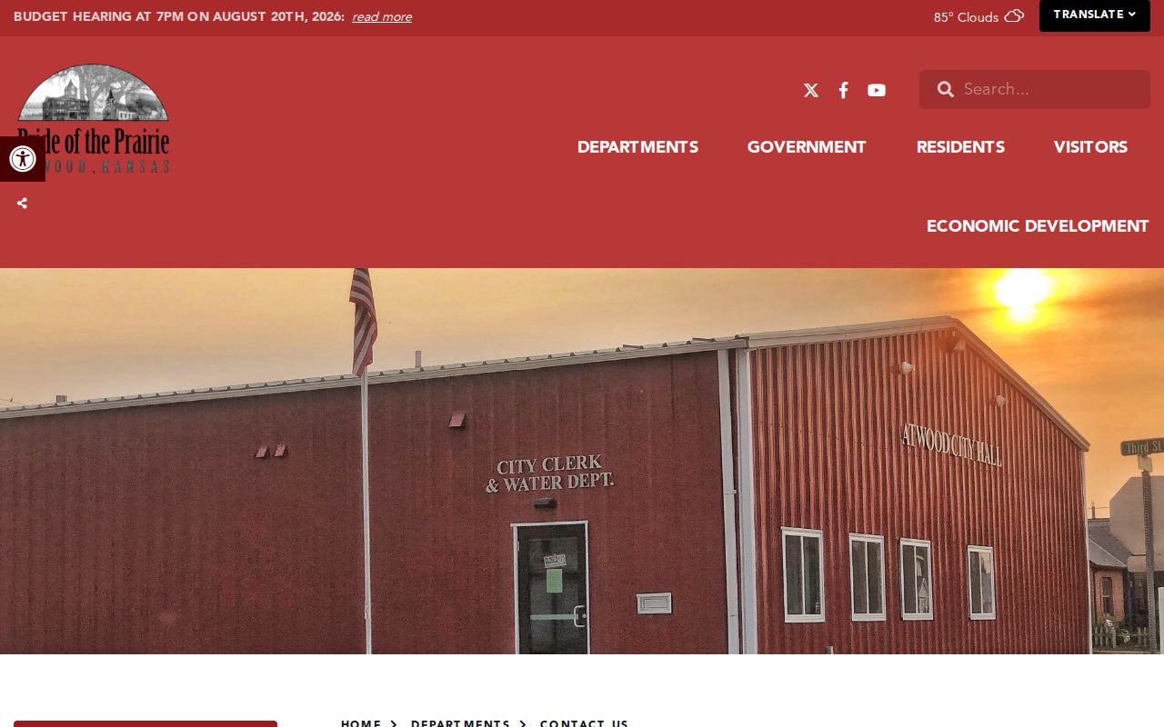 Atwood court docket routing through official city contact information